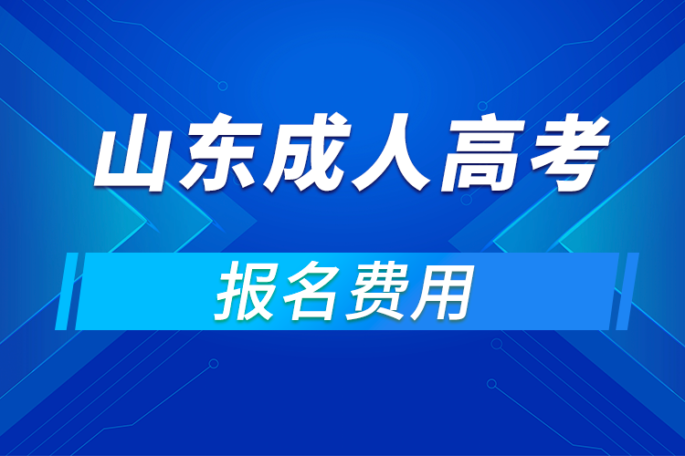 2021年山東成人高考報名費用